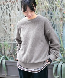 EKAL | パイル編みクルーニット(ニット/セーター)