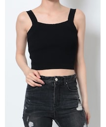 RESEXXY | リブニットタンクトップ【セットアップ着用可能】(タンクトップ)