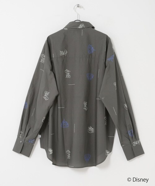 KBF（ケイビーエフ）の「別注Disneyプリントシャツ（シャツ/ブラウス・レディース・IVORY/CHARCOAL・One）」の9枚目の写真