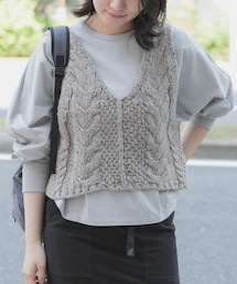 EKAL | ウール混ネップベスト(ニット/セーター)