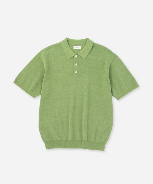 Saturdays NYC(サタデーズ ニューヨークシティ )の「Jahmad Linen Knit Polo(ポロシャツ・レディース・ブラック系/キミドリ/ネイビー・L/M/S/XL)」の17枚目の写真