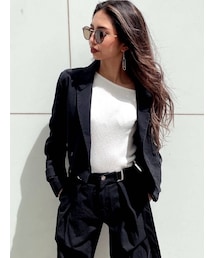 GYDA | 【SETUP着用可】バックベルト ショートジャケット(テーラードジャケット)