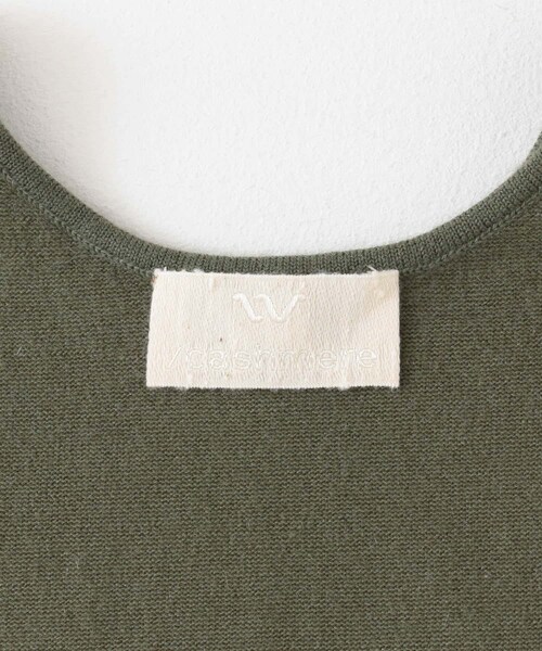 URBAN RESEARCH（アーバンリサーチ）の「w cashmere　knit tank top（タンクトップ・レディース・Khaki/Eggshell・FREE）」の22枚目の写真