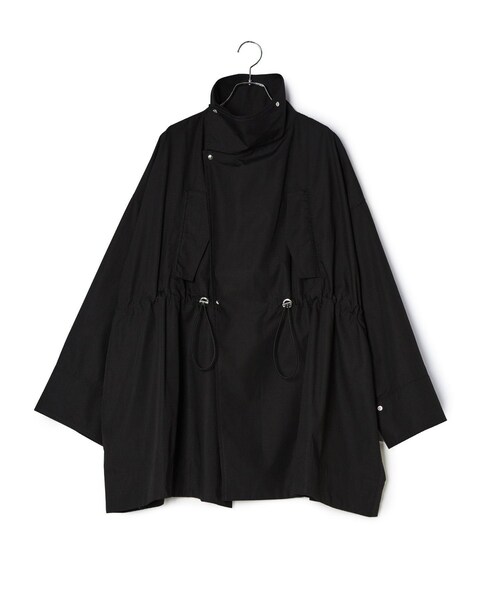 ADAM ET ROPE'(アダムエロペ)の「【WEB限定】・【サステナブル】スタンドカラーハーフモッズコート(モッズコート・レディース・ブラック/オフホワイト/ブラウン系・F)」の21枚目の写真