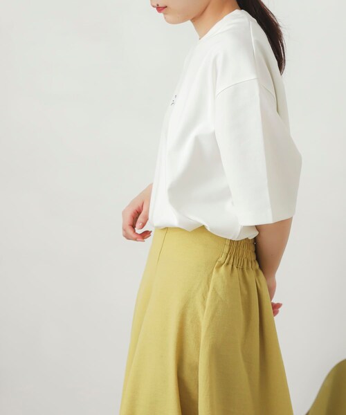 SENSE OF PLACE by URBAN RESEARCH(センスオブプレイスバイアーバンリサーチ)の「シシュウポンチTシャツ(5分袖)(Tシャツ/カットソー・メンズ・GREIGE/WHITE/BLACK/GREEN/L.PURPLE/MINT・M/L)」の11枚目の写真
