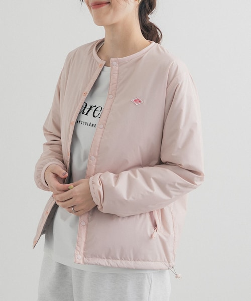 URBAN RESEARCH DOORS(アーバンリサーチドアーズ)の「DANTON INSULATIONCOLLARLESS JACKET(その他アウター・レディース・IVORY/PINK/BLACK・M)」の3枚目の写真