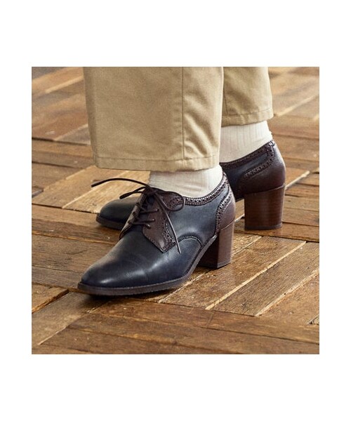 ing（イング）の「イング ing ヒールレースアップシューズ （ドレスシューズ・レディース・BL/DBR/BRC/NVC・220/22cm/225/22.5cm/230/23cm/235/23.5cm/240/24cm/245/24.5cm）」の7枚目の写真