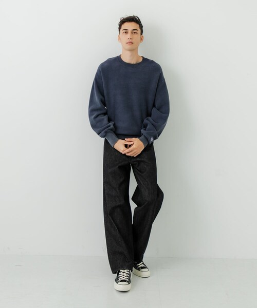 URBAN RESEARCH（アーバンリサーチ）の「『別注』CHAMPION×URBAN RESEARCH　SNOW POWDER WASH CREW-NECK（スウェット・メンズ・BLACK/NAVY/RED/GREEN・M/L/XL）」の19枚目の写真