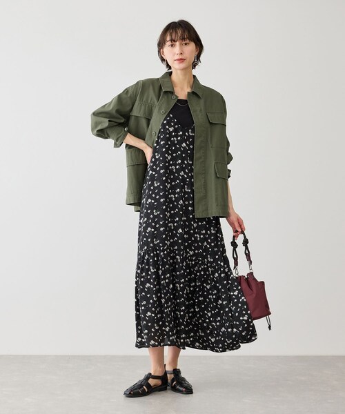 ROPE' PICNIC（ロペピクニック）の「ミリタリーブルゾン（ブルゾン・レディース・オフホワイト/カーキ・F）」の21枚目の写真