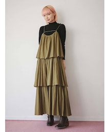 merry jenny | ストラップティアードキャミワンピース(ワンピース)