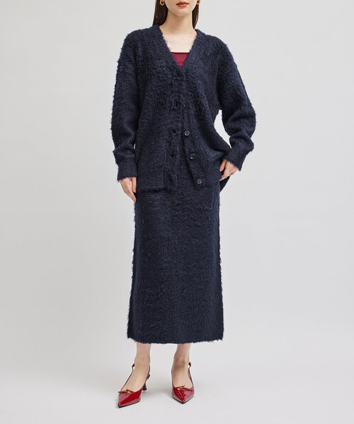 ROPE'(ロペ)の「シルクシャギースカート/セットアップ対応(スカート・レディース・オフホワイト/ネイビー/ピンク・F)」の10枚目の写真