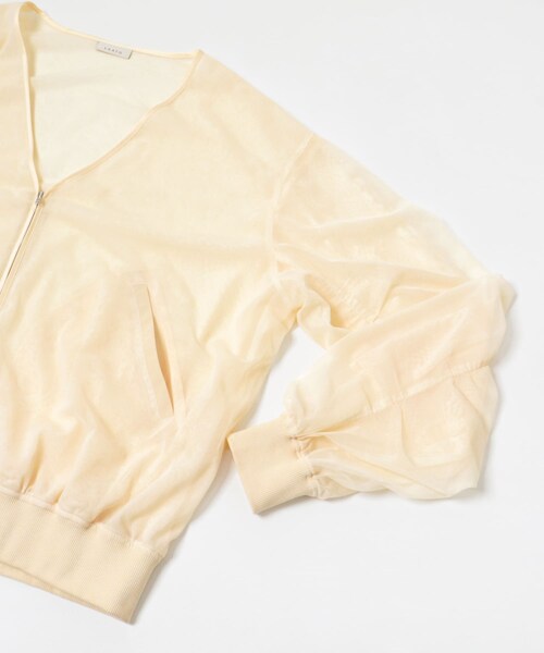 LAATO（ラート）の「organdy blouson（ブルゾン・レディース・インク/クリーム・FREE）」の15枚目の写真