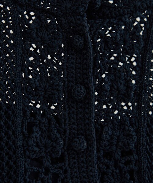 ROPE'（ロペ）の「クロシェニットワンピース/洗える（ワンピース・レディース・ホワイト/ネイビー・F）」の22枚目の写真