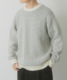 ITEMS URBANRESEARCH | マシンウォッシャブル バーズアイ クルーニット(ニット/セーター)