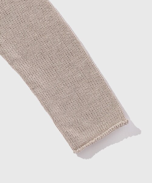 ADAM ET ROPE'(アダムエロペ)の「【AMOMENTO/アモーメント】 PAPER YARN PULLOVER(ニット/セーター・メンズ・チャコール/ベージュ・L/M)」の13枚目の写真