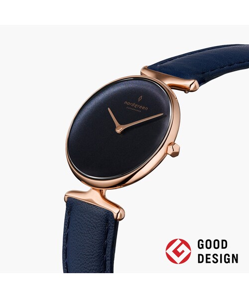 Unika - レインボーブラックダイヤル ブラックヴィーガンストラップ