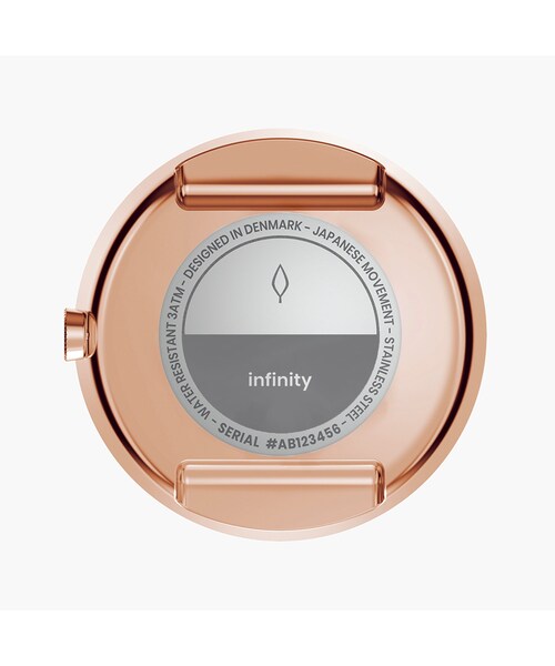 nordgreen（ノードグリーン）の「Infinity - ホワイトダイヤル メッシュストラップ（アナログ腕時計・レディース・ゴールド/シルバー/ローズゴールド・32mm）」の6枚目の写真