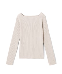 GRL | スクエアネックリブニットトップス(ニット/セーター)