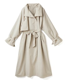 襟2Wayトレンチコート