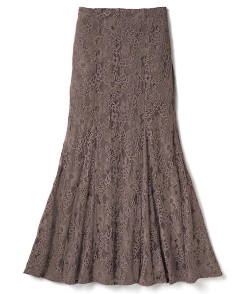 GRL（グレイル）の「花柄レースマーメイドスカート（スカート・レディース・ブルー/モカ/アイボリー・S）」の3枚目の写真