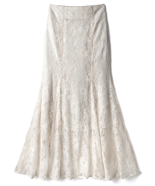 GRL（グレイル）の「花柄レースマーメイドスカート（スカート・レディース・ブルー/モカ/アイボリー・S）」の2枚目の写真