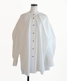 Marient | モノトーンギャザータイプライターBL(シャツ/ブラウス)