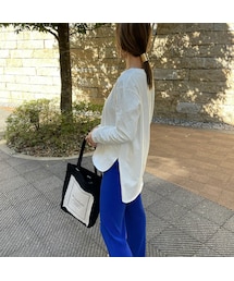 copine | ビッグシルエットシンプルロンT(2color)(Tシャツ/カットソー)