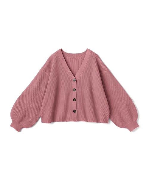 GRL(グレイル)の「ボリュームスリーブニットカーディガン(カーディガン/ボレロ・レディース・ピンク・F)」の1枚目の写真