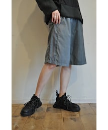 RehersalL | ストライプシャツパッチショートパンツ(その他パンツ)