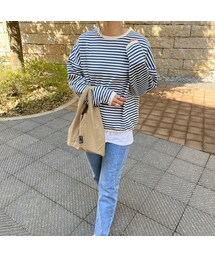 copine | ボーダー長袖トップス(3color)(Tシャツ/カットソー)