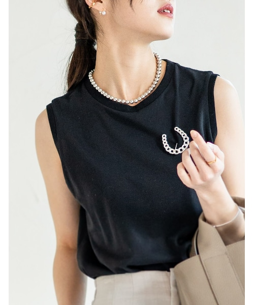 Ops.(オプス)の「Silver925 Ball Chain Necklace PALMYLA Short -パルミラショート-(ネックレス・レディース・シルバー・ONE SIZE)」の4枚目の写真