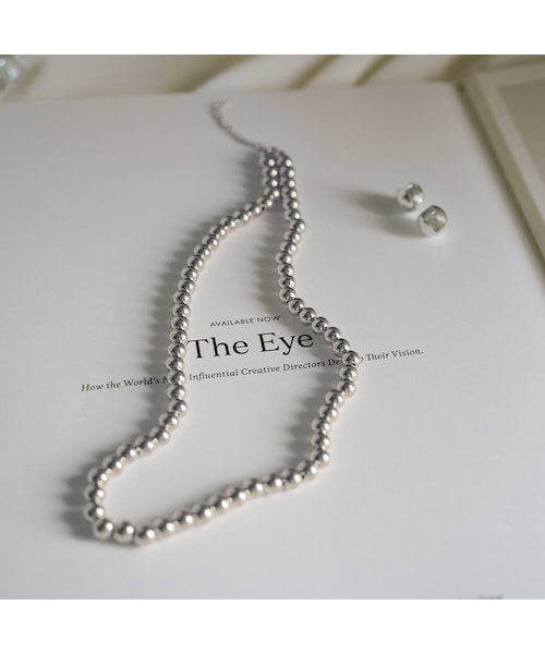 Ops.(オプス)の「Silver925 Ball Chain Necklace PALMYLA Short -パルミラショート-(ネックレス・レディース・シルバー・ONE SIZE)」の2枚目の写真