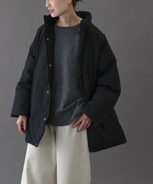 URBAN RESEARCH DOORS(アーバンリサーチドアーズ)の「FORK&SPOON SORONAスタンドカラーブルゾン(ブルゾン・レディース・BLACK/WINE/SAND・1)」の6枚目の写真