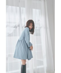 N WITH. | ギャザーアシメミニワンピース(ワンピース)