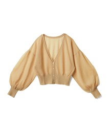 GRL | ボリュームスリーブシアーショート丈カーディガン(カーディガン/ボレロ)