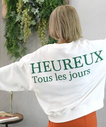 Sheson | ミニ裏毛バックロゴスウェット(Tシャツ/カットソー)