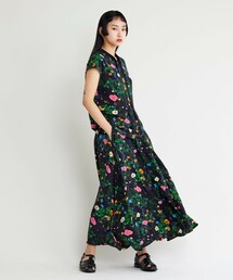 NOISE MAKER | 【手洗い可能】ウエストゴムボタニカル柄ロングスカート(スカート)