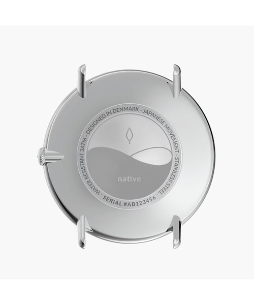 nordgreen（ノードグリーン）の「Native - ブラックダイヤル 5リンクブレス（アナログ腕時計・レディース・シルバー/ローズゴールド/ガンメタル/ゴールド・28mm/32mm/36mm/40mm）」の12枚目の写真