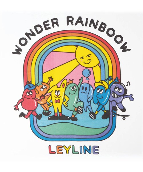 Leyline(レイライン)の「Wonder rainbow l/s tee(Tシャツ/カットソー・レディース・ホワイト・M/L/XL)」の3枚目の写真