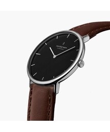 nordgreen（ノードグリーン）の「Native - ブラックダイヤル ダークブラウンレザーストラップ（アナログ腕時計・メンズ）」