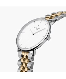 nordgreen（ノードグリーン）の「Native - ホワイトダイヤル シルバーゴールド 5リンクブレス（アナログ腕時計・メンズ）」