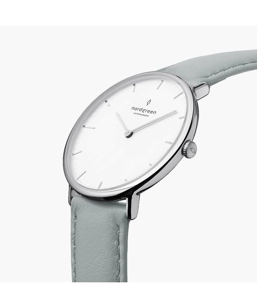 Native - ホワイトダイヤル ダブグレーヴィーガンストラップ