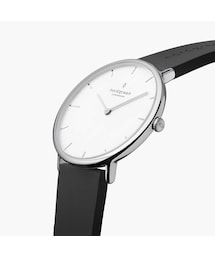 nordgreen | Native - ホワイトダイヤル ブラック ラバーベルト(アナログ腕時計)