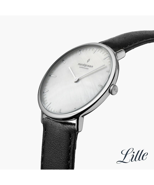 Native - マザーオブパールダイヤル ブラックヴィーガンストラップ