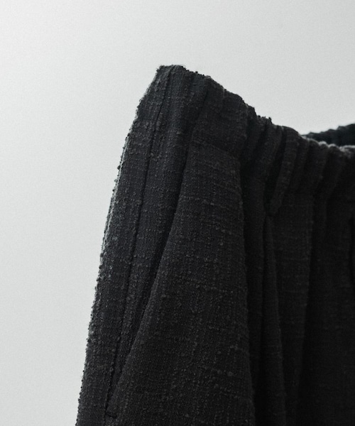 LIDNM（リドム）の「LIGHT TWEED BAGGY SHORTS（スラックス