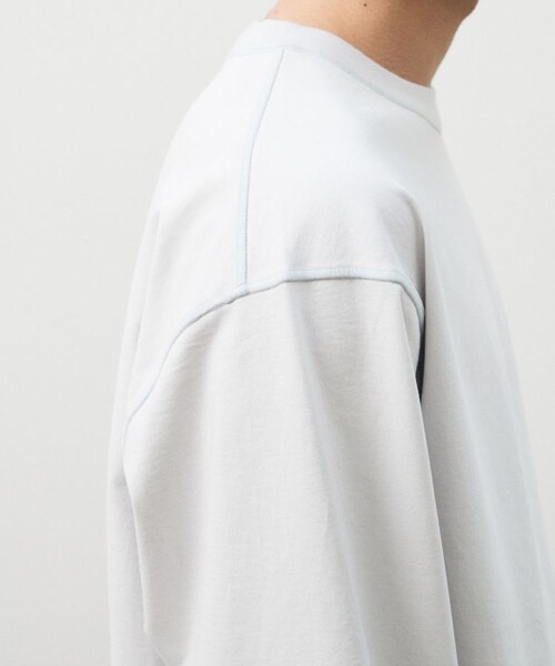 LIDNM（リドム）の「HARD TWISTED LS TEE（Tシャツ/カットソー・メンズ・グレー/ホワイト・M/L）」の7枚目の写真