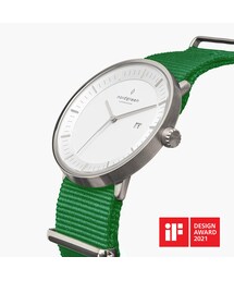 nordgreen（ノードグリーン）の「Philosopher - ホワイトダイヤル グリーン ナイロン（アナログ腕時計・メンズ）」