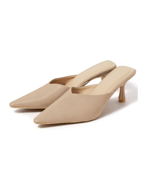 GRL（グレイル）の「Vカットミュールサンダル（サンダル・レディース・イエロー/ベージュ・24.5）」の2枚目の写真