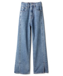 GRL | フロントスリットハイウエストデニムパンツ(デニムパンツ)