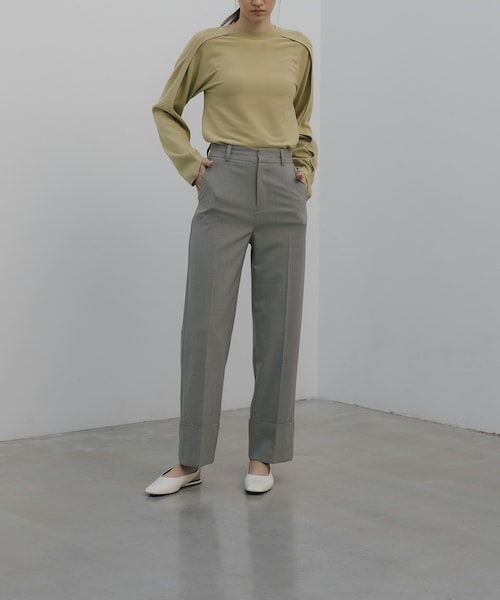 SIWEM（シウム）の「HORSETAIL PANTS（スラックス・レディース・グレー・XS/S/M）」の3枚目の写真